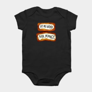 you bake the world a better point Baby Bodysuit